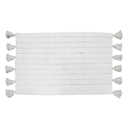 Tapis de bain pompon